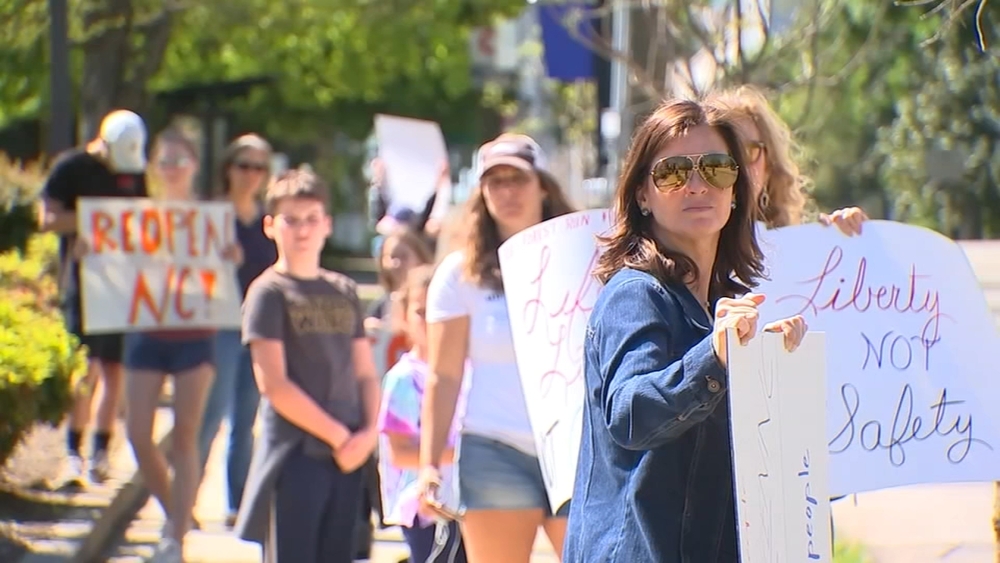 1 arrested as ReOpenNC protesters gather in downtown Raleigh