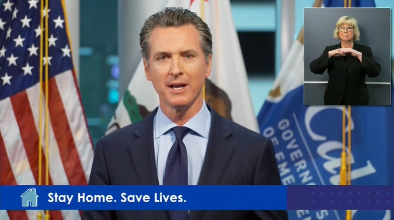 Gov. Newsom says coronavirus curve is 'bending' and 'stretching'
