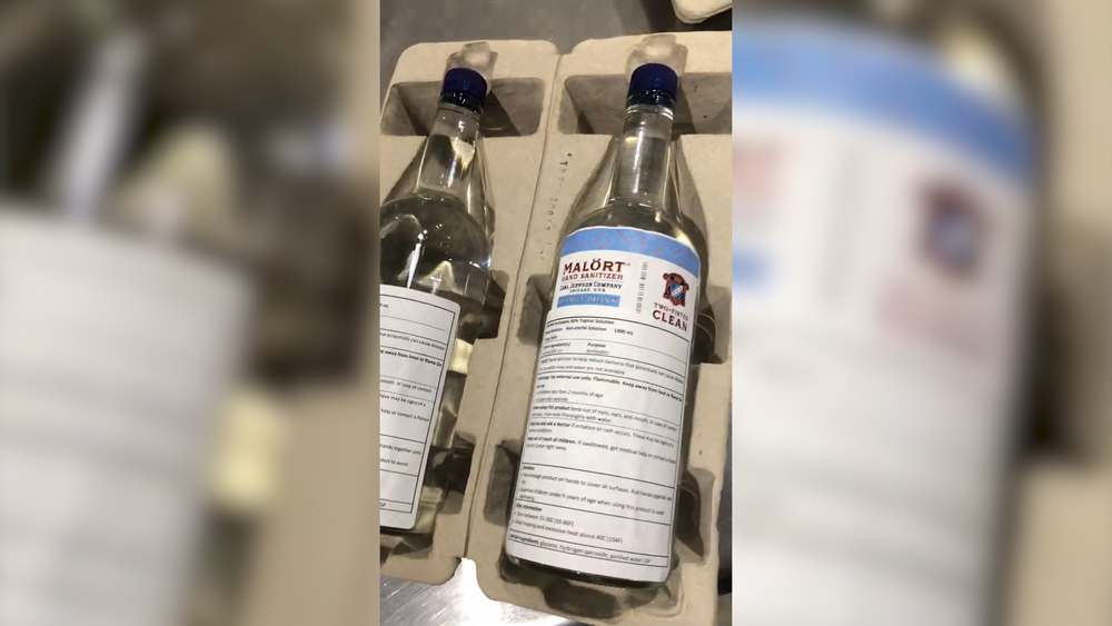 Iconic Chicago liquor company makes hand sanitizer for hospitals