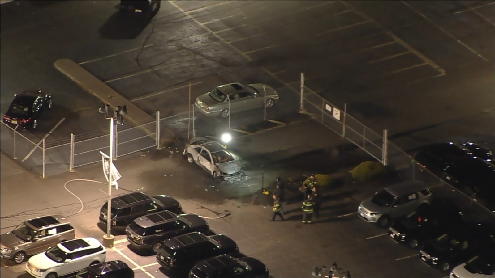 Body found inside burning car at auto dealership in Camden County, New ...