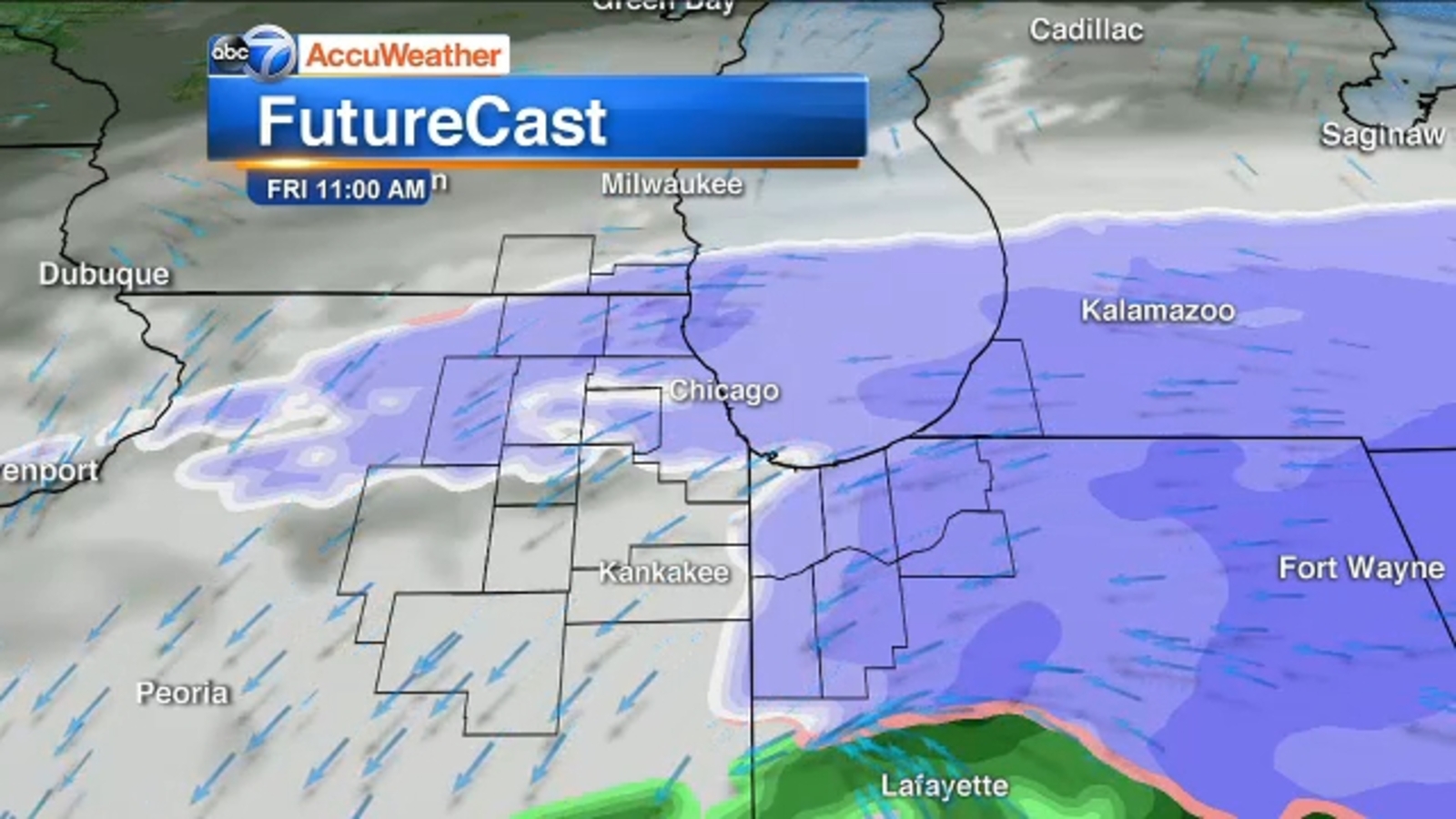 Chicago AccuWeather Snow makes for messy Friday morning ABC7 Chicago