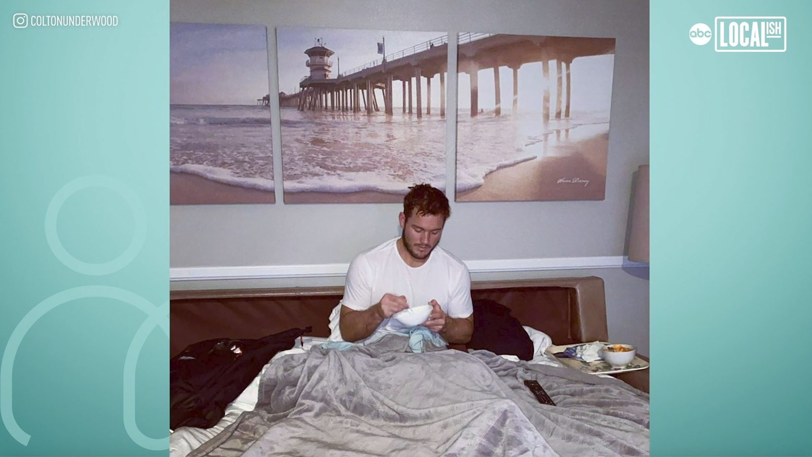 we check in with former ABC bachelor colton underwood ...