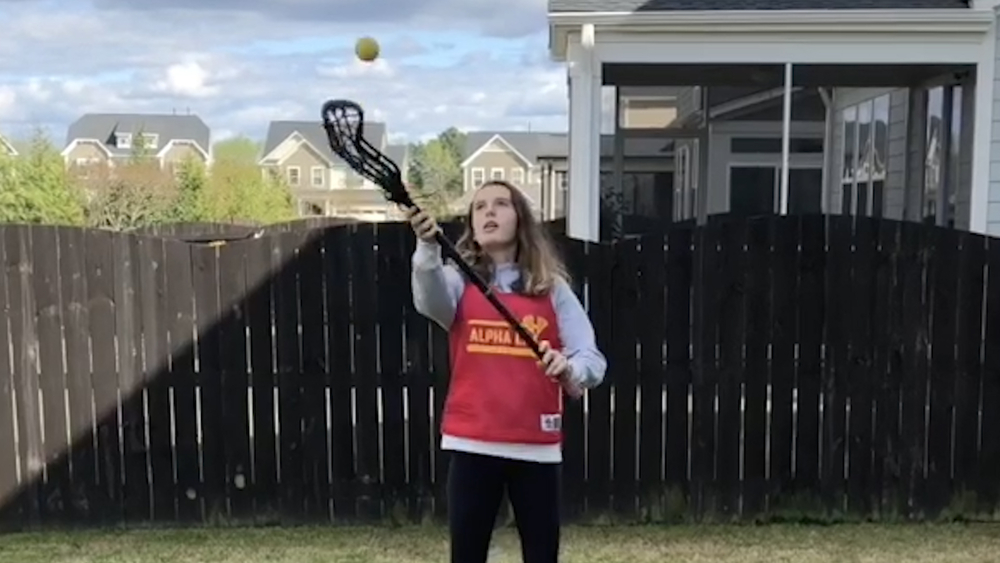 Lacrosse Players Won't Let Lockdown Keep Them From Having Fun