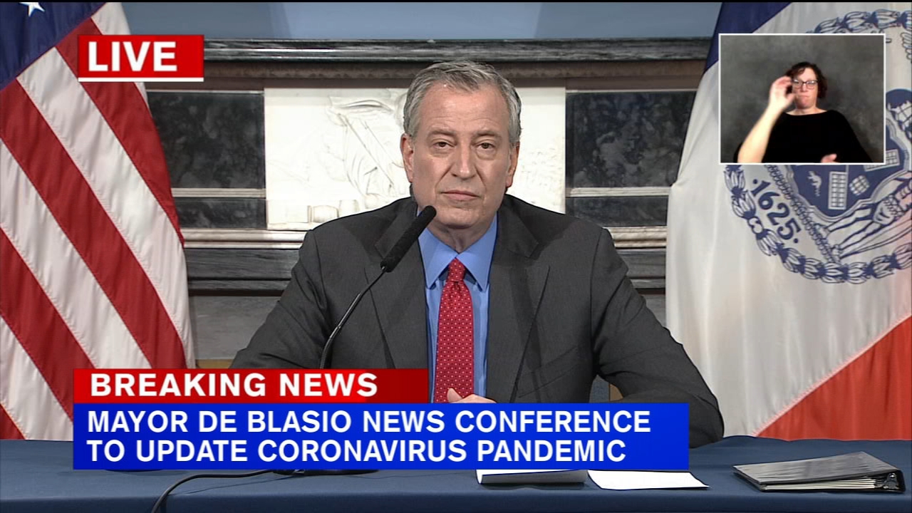 Mayor de Blasio says large gatherings will not be tolerated