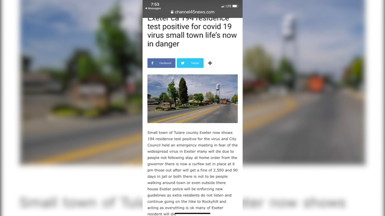 There is no curfew for Exeter residents, police say