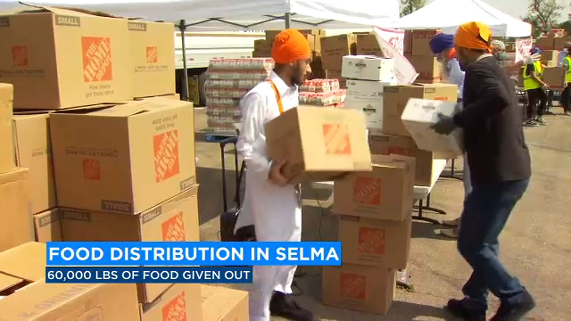 Selma's Sikh community steps out to feed locals impacted by COVID-19