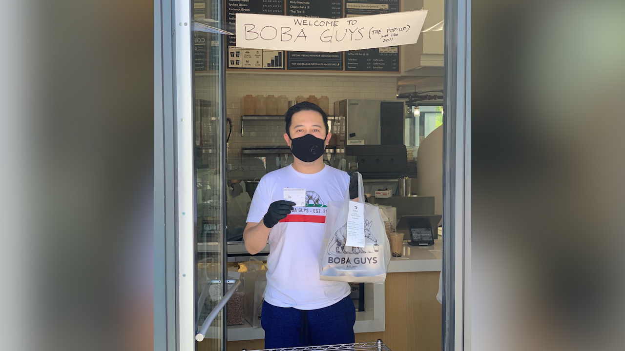 Boba Guys in SF re-opens pop-up store with new health standards