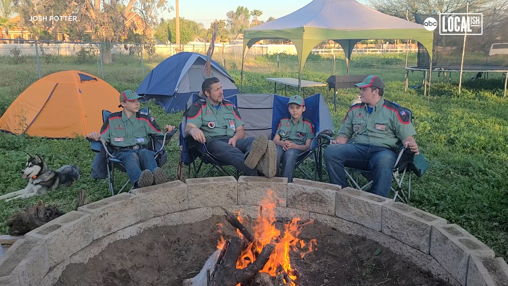 Families connect during 'National Backyard Campout'