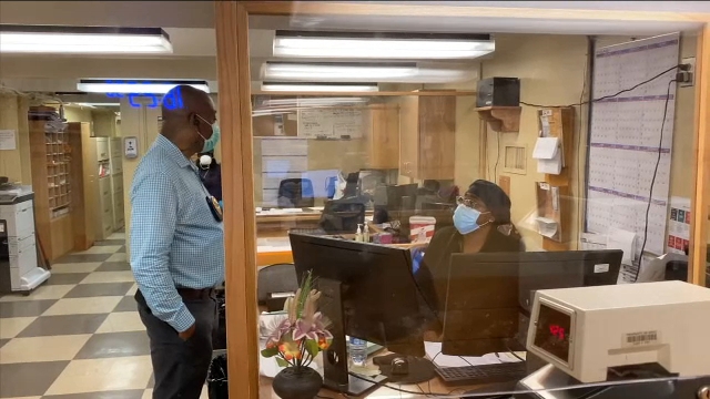 Plexiglass installed to protect MTA workers