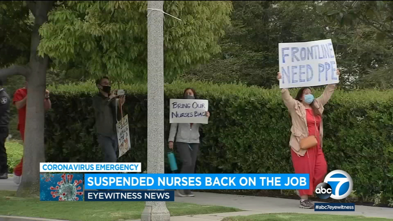 Santa Monica nurses back on the job after mask dispute