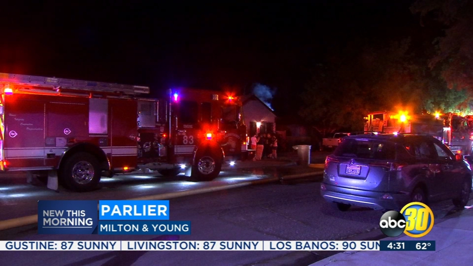 Abandoned home in Parlier catches fire overnight ABC30 Fresno