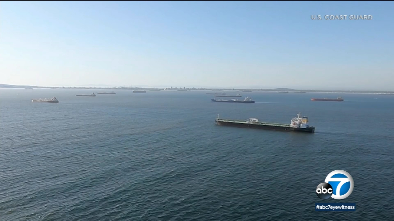 Coast Guard monitoring oil tankers near LA, Long Beach ports