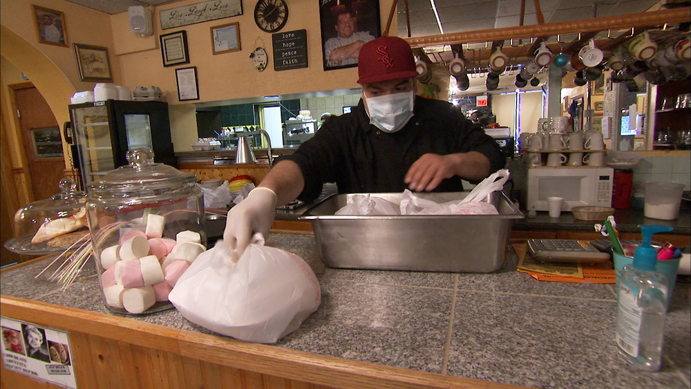 Free breakfast for seniors and first responders at local restaurant. 