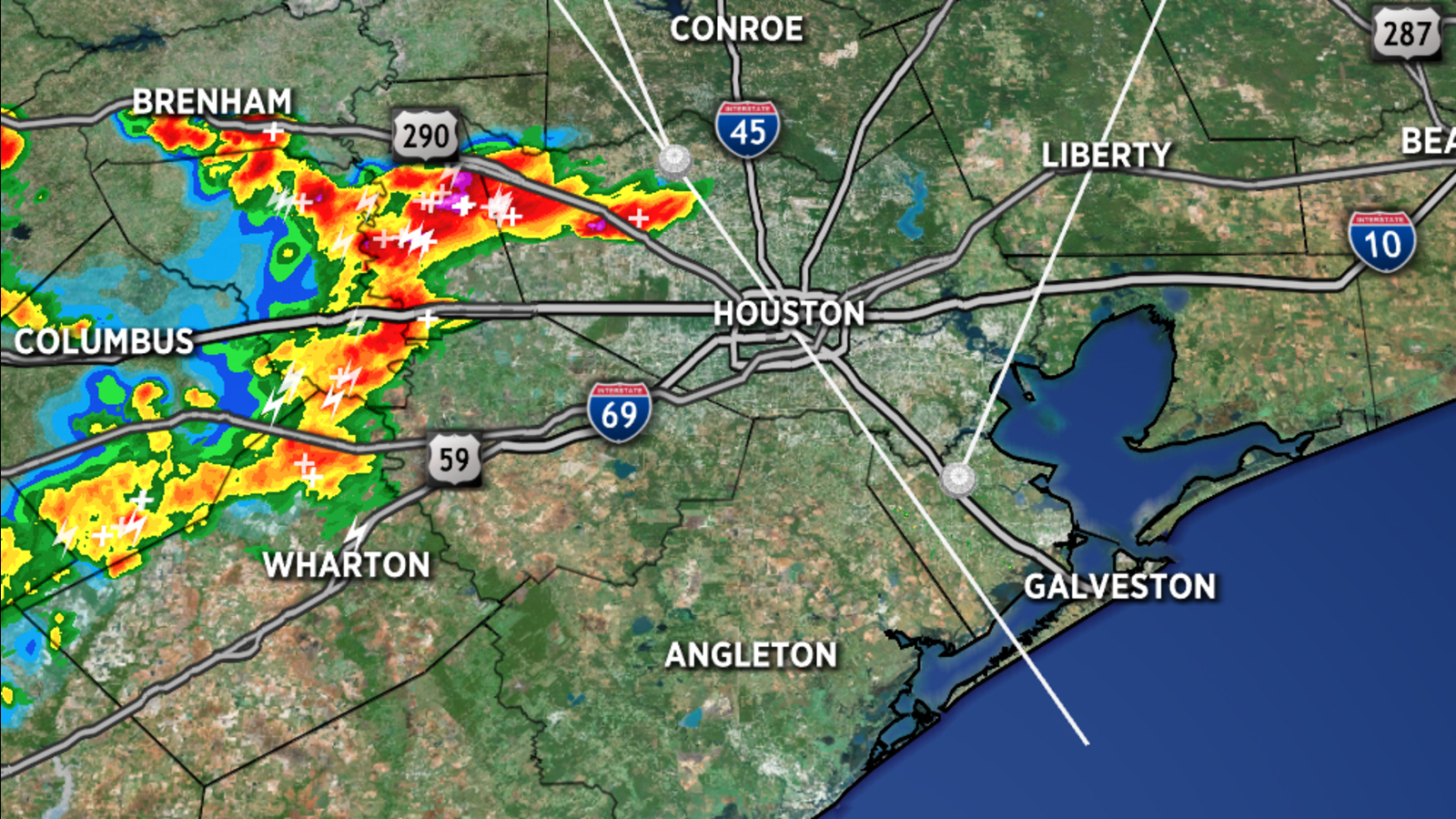 HOUSTON WEATHER Quickmoving thunderstorms blowing through SE TX this afternoon ABC13 Houston