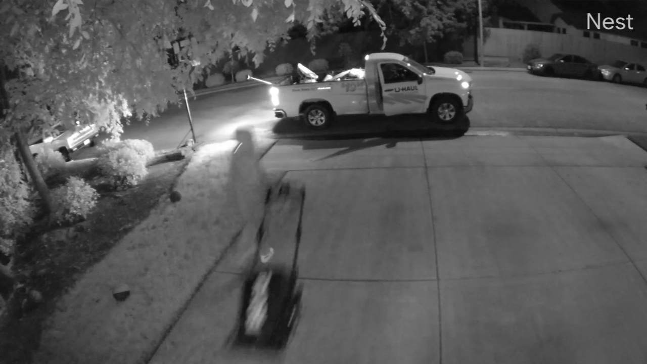 Suspect steals lawnmower from local lawncare business