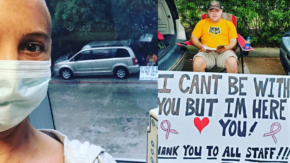 Man supports wife during her chemo with this sweet gesture 