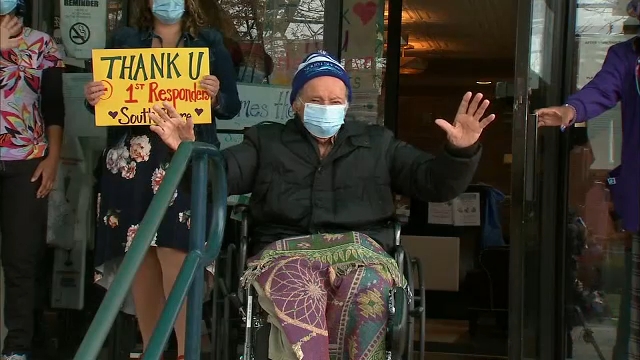 WWII vet who beat COVID gets surprise parade for 100th birthday