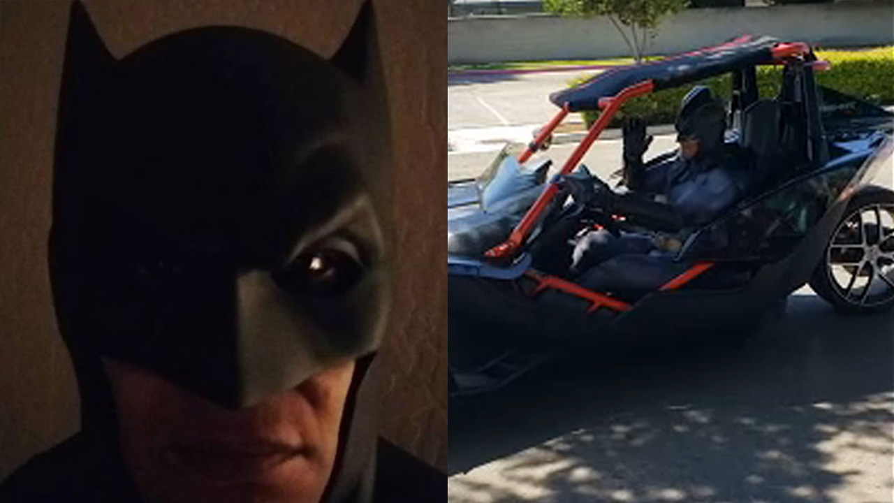 Tulare detective dresses as Batman to bring joy to neighborhoods