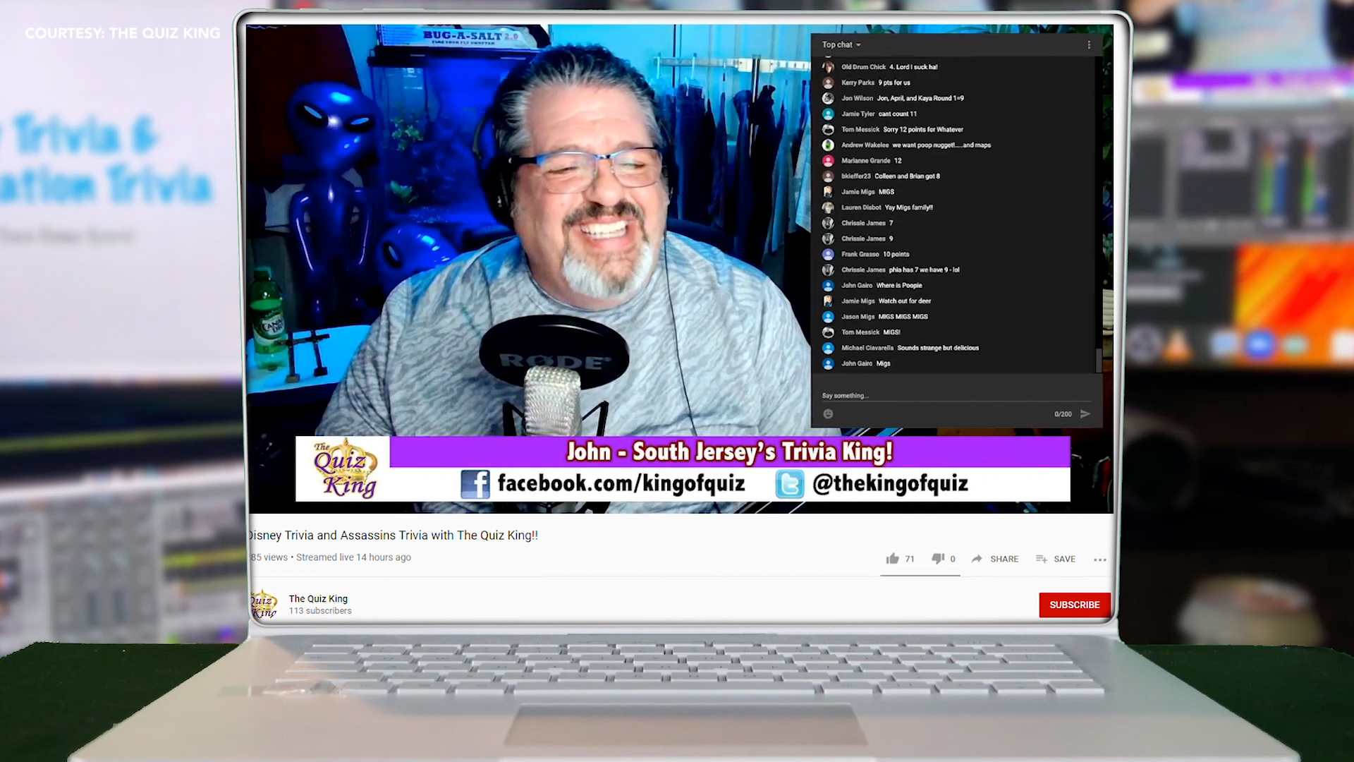 South Jersey Quiz King moves weekly trivia nights online