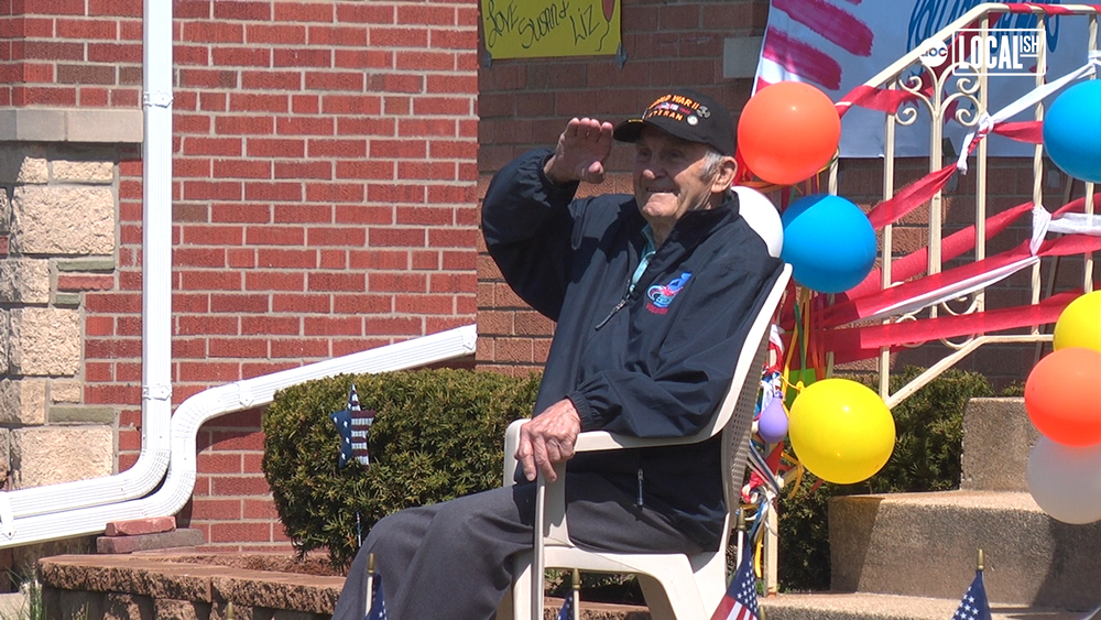 WWII vet gets 96th birthday parade