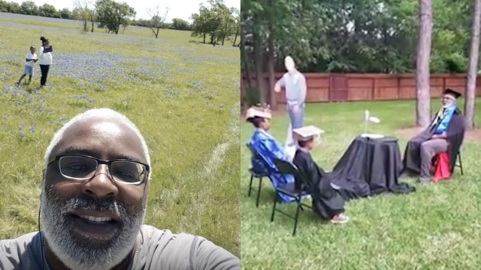 Coronavirus Texas: Grandpa holds homeschool graduation for ...