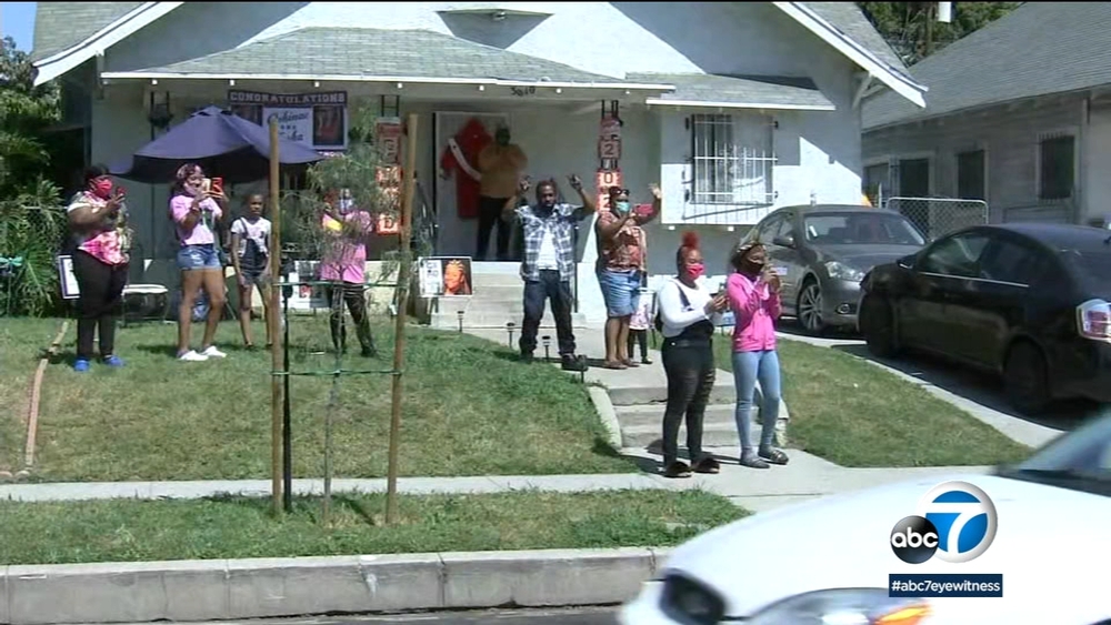 SoCal high school seniors celebrate with drive-thru graduation