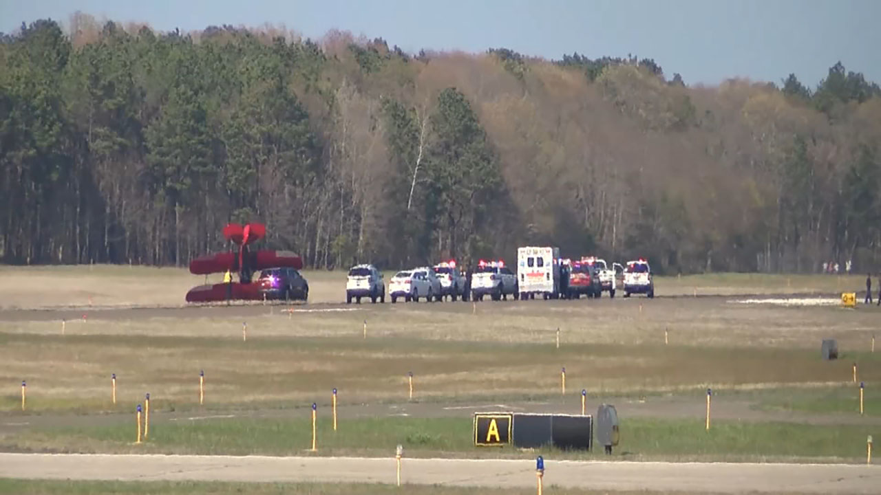 Small plane flips over during landing on Long Island