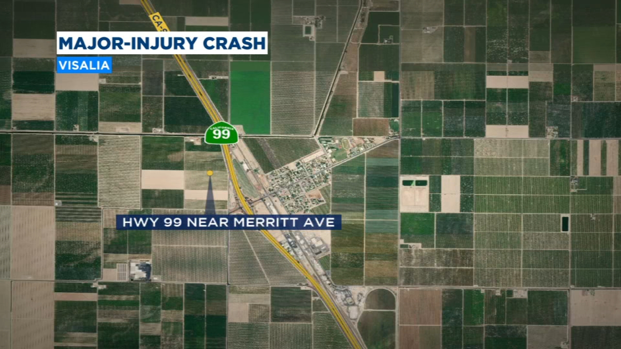 Four people hospitalized after car accident in Tulare County