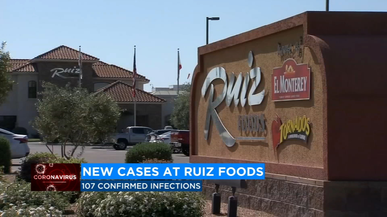 107 confirmed COVID-19 infections at Ruiz Foods
