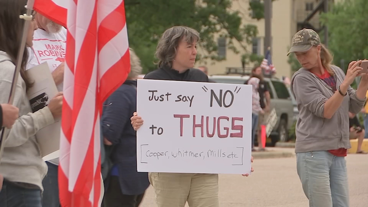 At least one arrest made at ReOpen NC protest