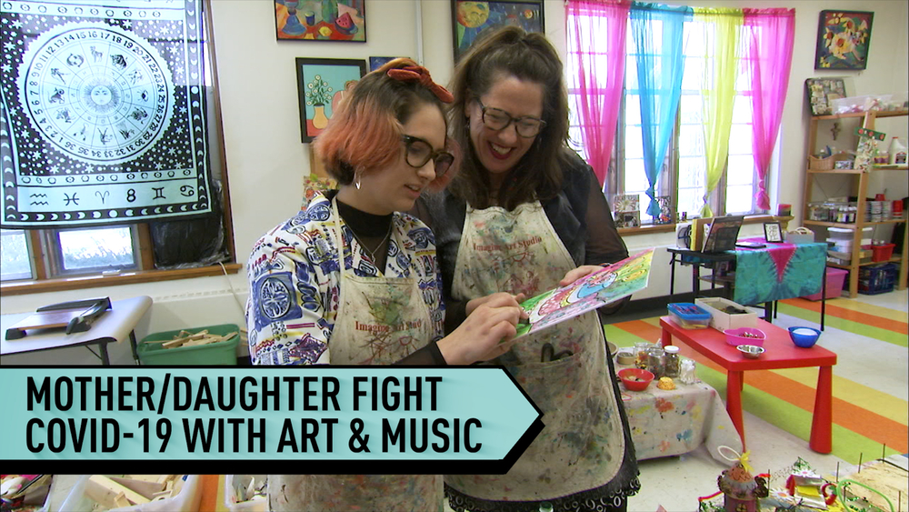 Mom-daughter duo bring joy with art and music during pandemic