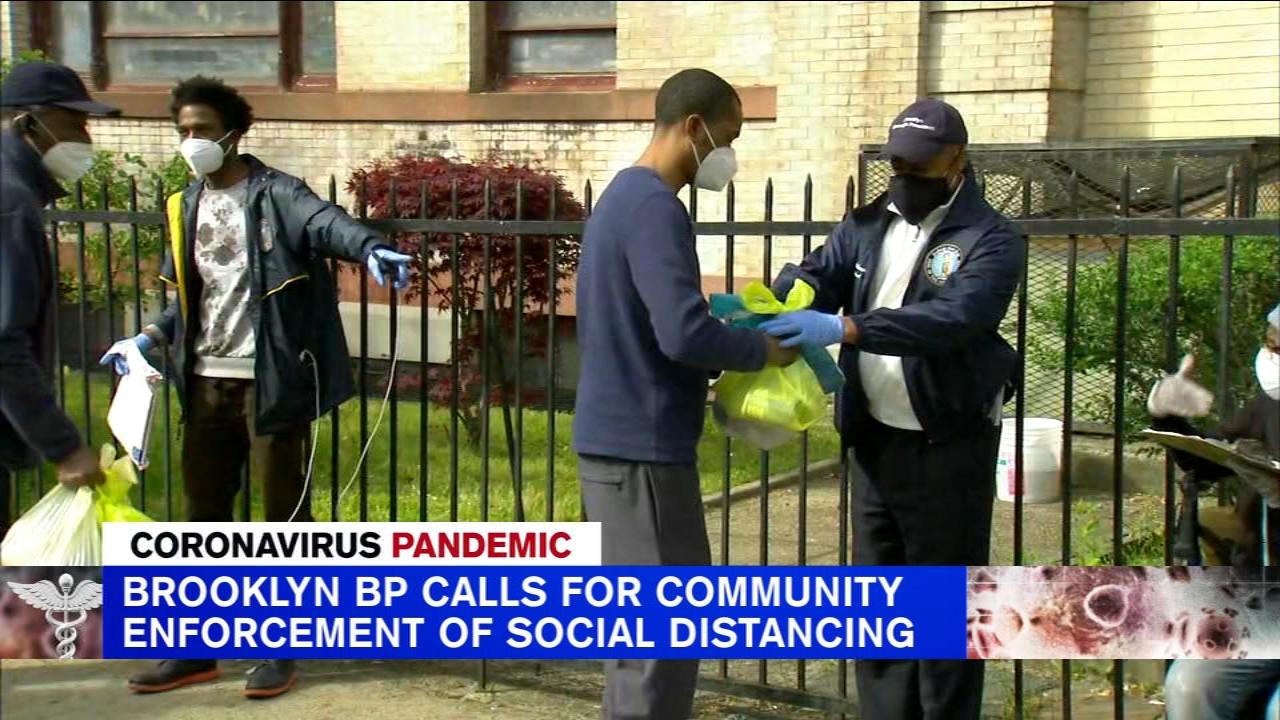 BP Adams hands out food to residents