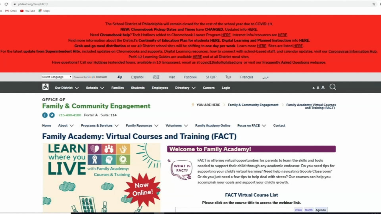 School District of Philadelphia launches Virtual Family Academy