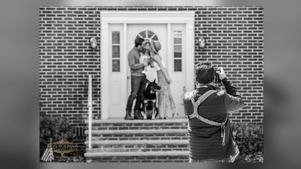 Local photographer honors front line workers with doorstep portraits