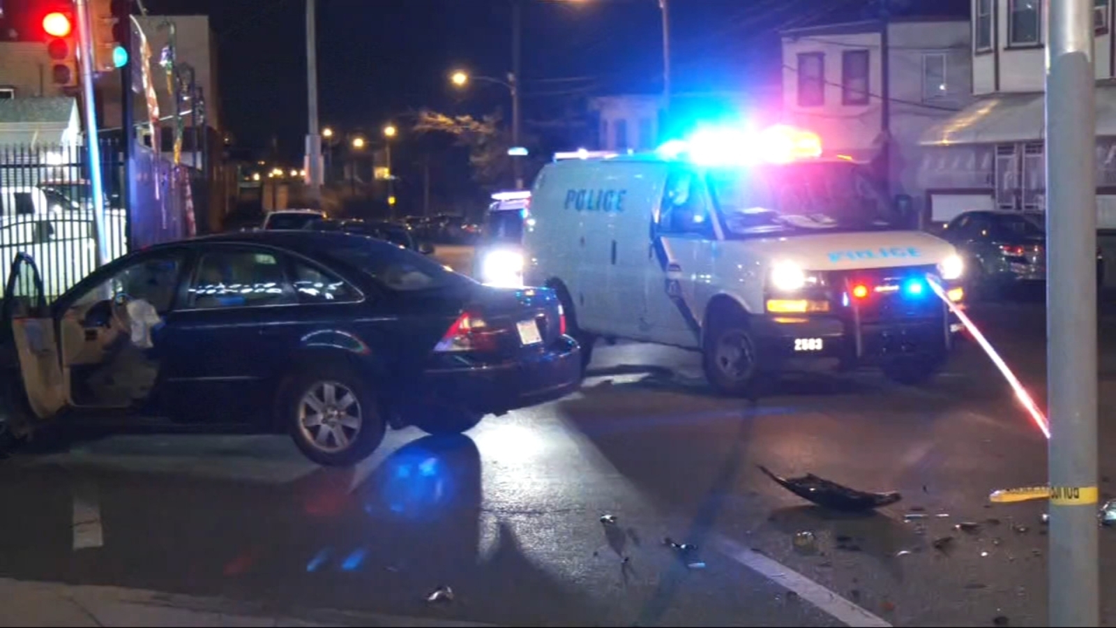 Two Philadelphia police officers, civilian, injured in crash - 6abc ...