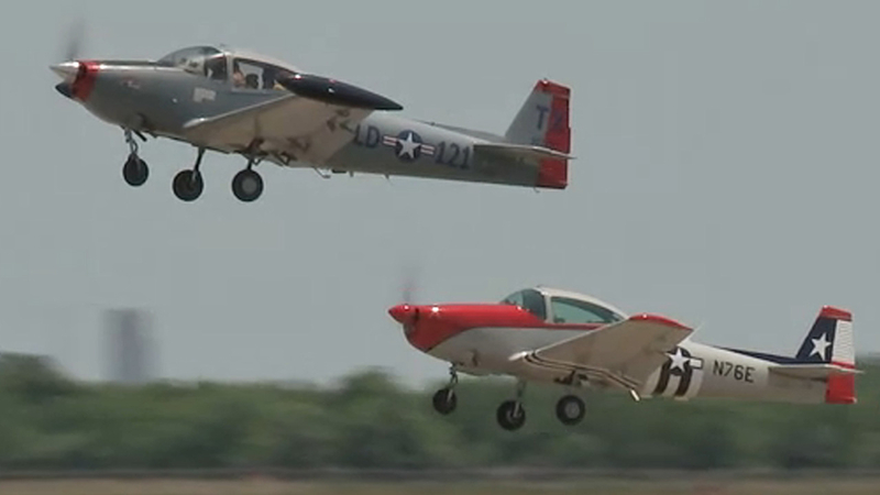 Lone Star Flight Museum Hosts Houston Fly Over With 30 Vintage Planes 