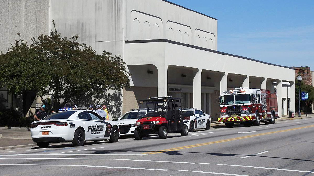 Body found outside the Public Library of Johnston County and Smithfield