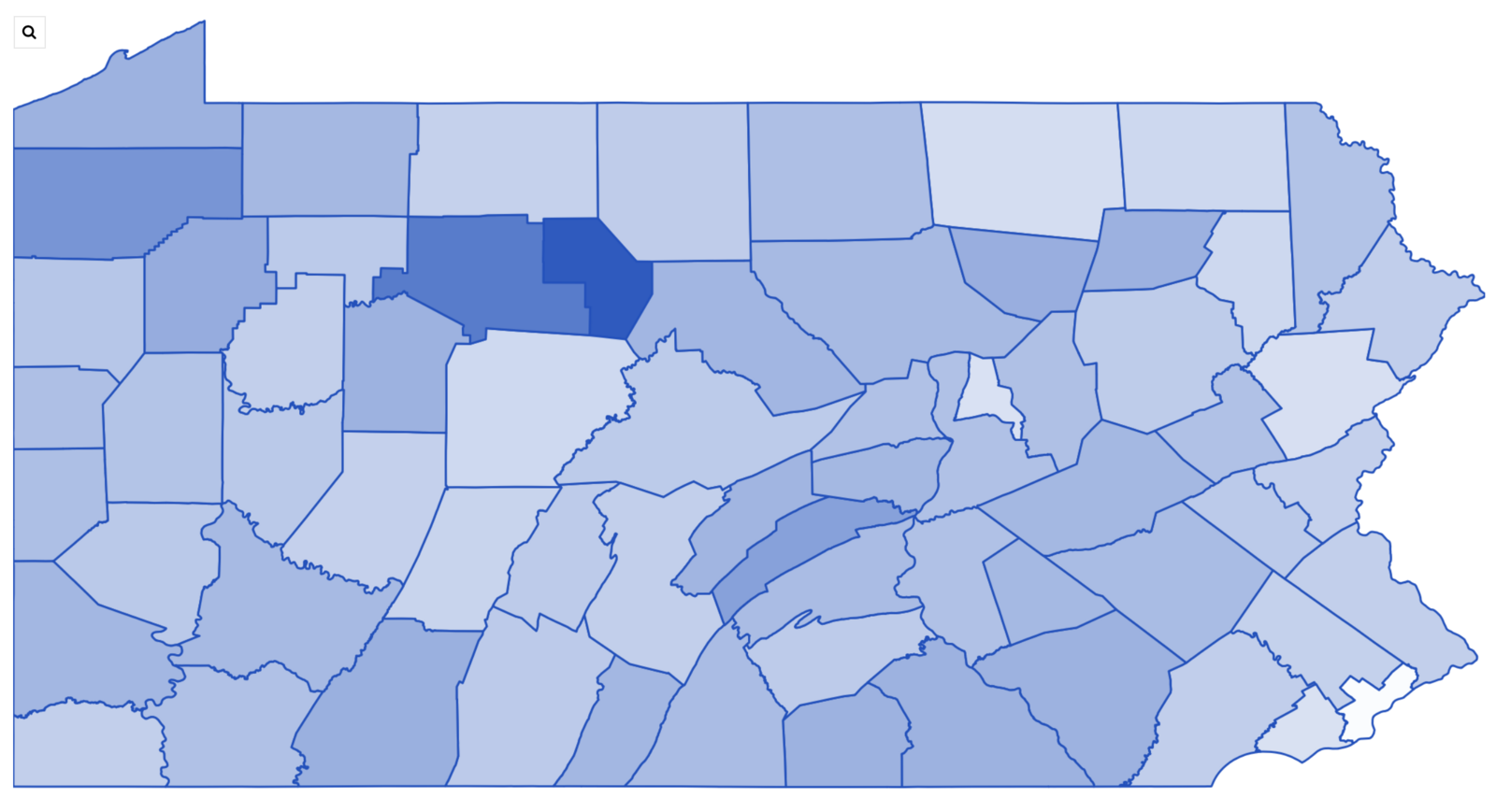 Which Pennsylvania County Received Most Business Exemptions 6abc
