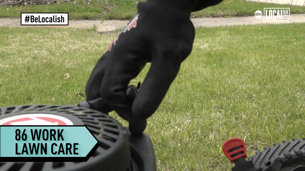 A lawn care business run by restaurant employees