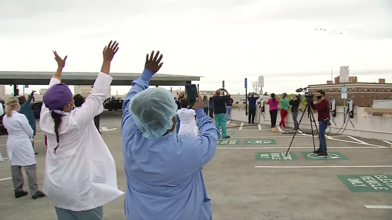 California Air National Guard fighter jets fly over Bay Area to honor health care workers