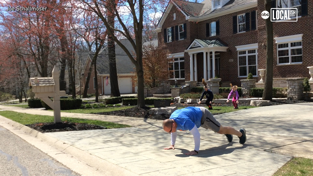 Gym teacher's burpee challenge keeps students active at home