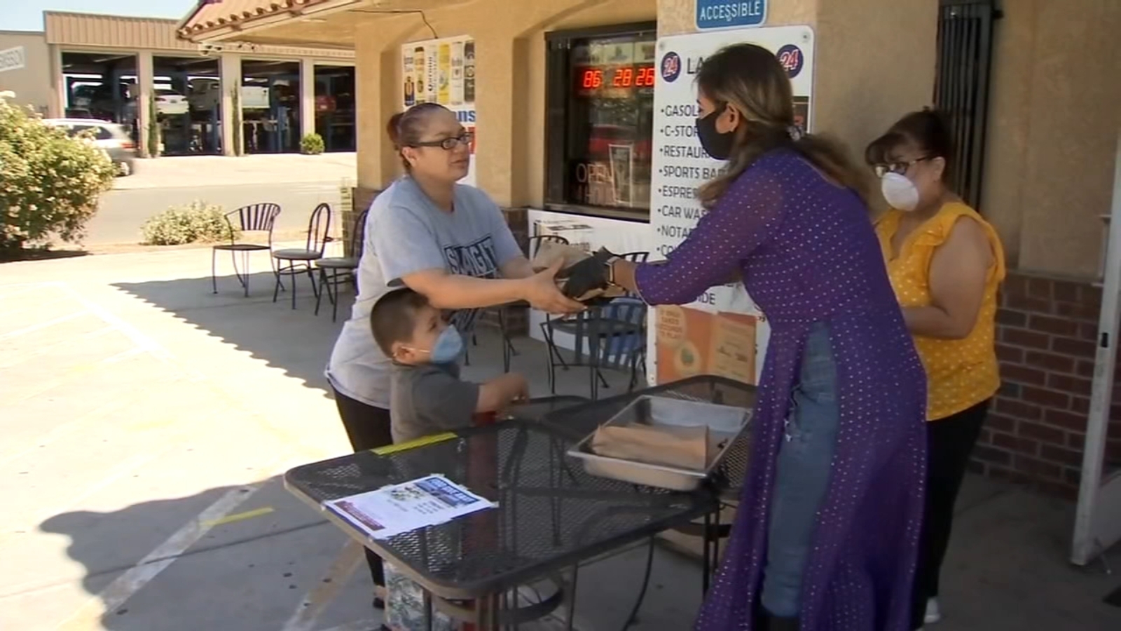 Madera gas station owner gifts free meals to families in need ABC30