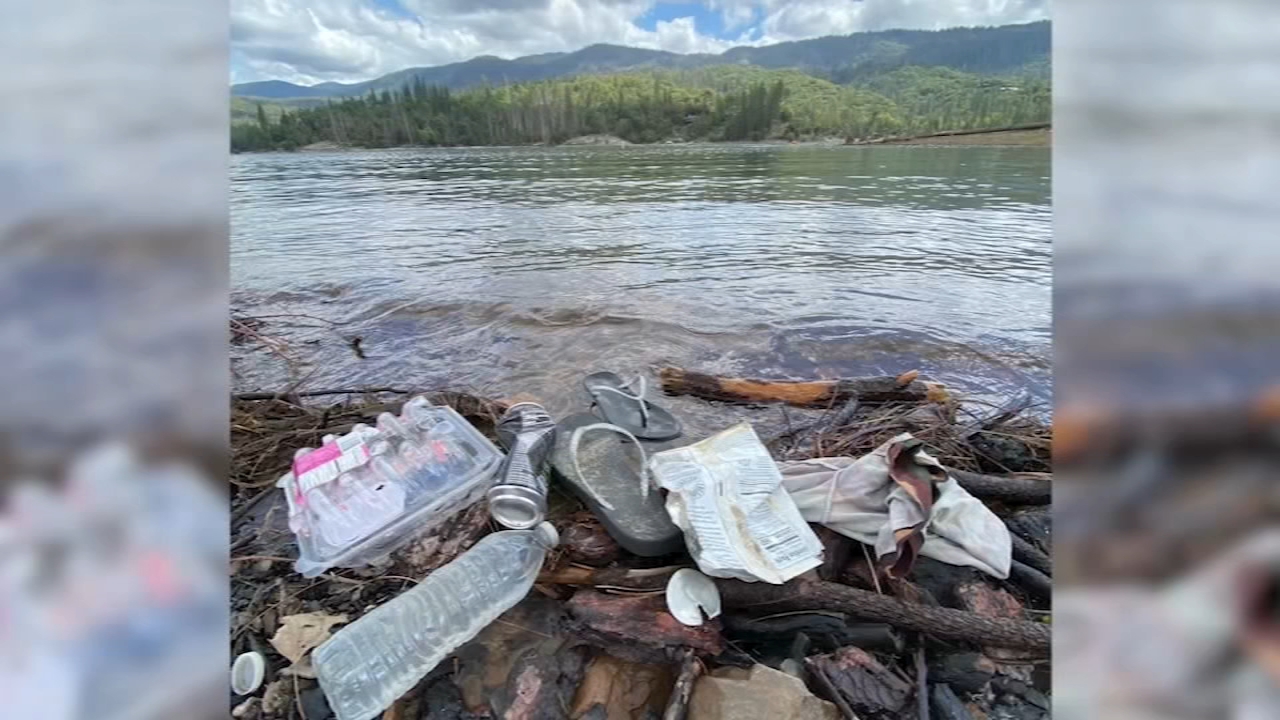 Visitors flock to Bass Lake, leave mounds of trash behind