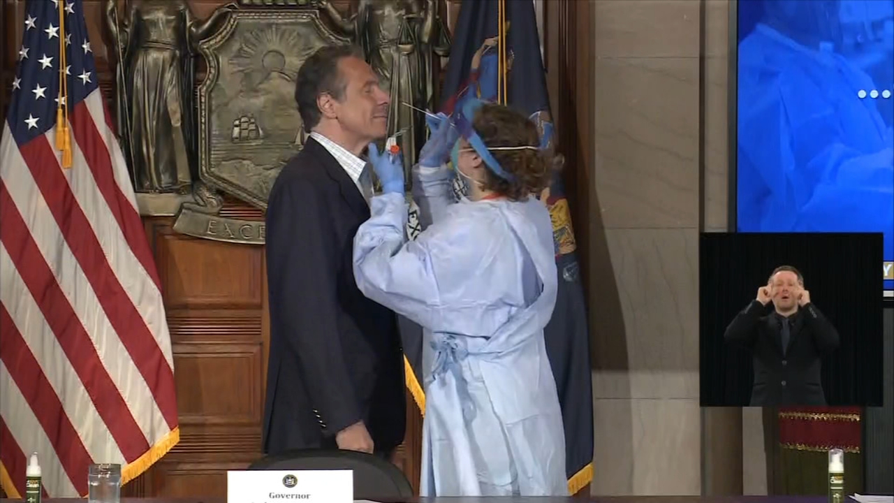 Cuomo takes coronavirus test to show how easy it is