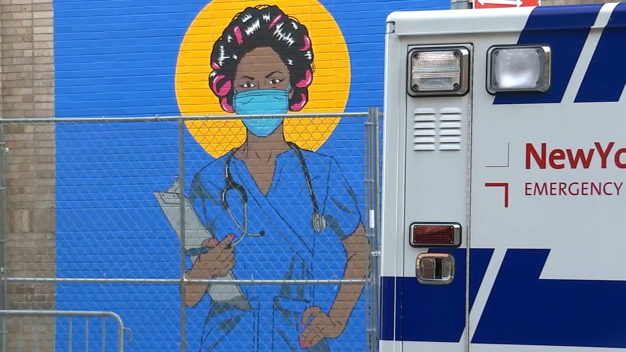 Manhattan-based artist paying tribute to healthcare workers with mural