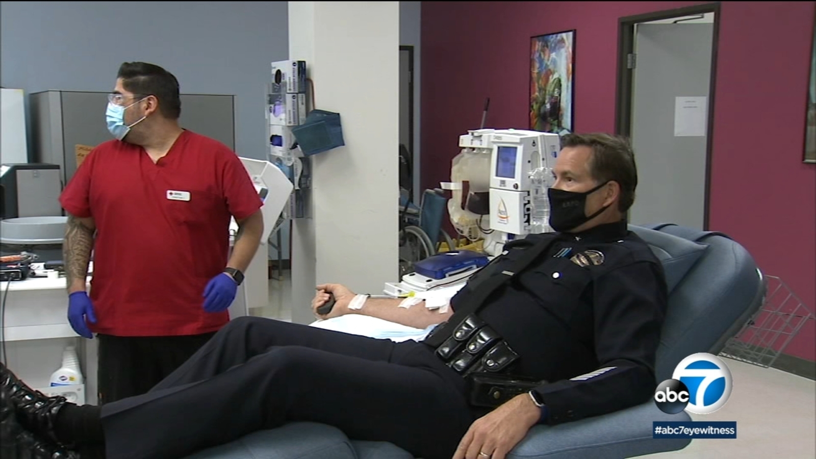 After recovering from COVID19, LAPD commander plasma donor