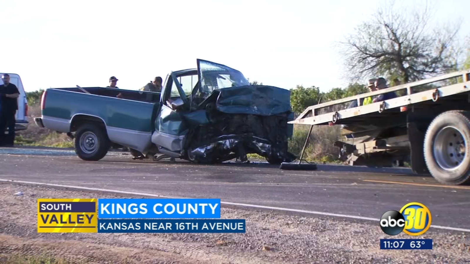 1 killed, 2 injured in twovehicle crash in Kings County ABC30 Fresno