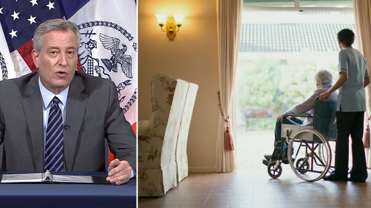 Mayor de Blasio announces nursing home plan