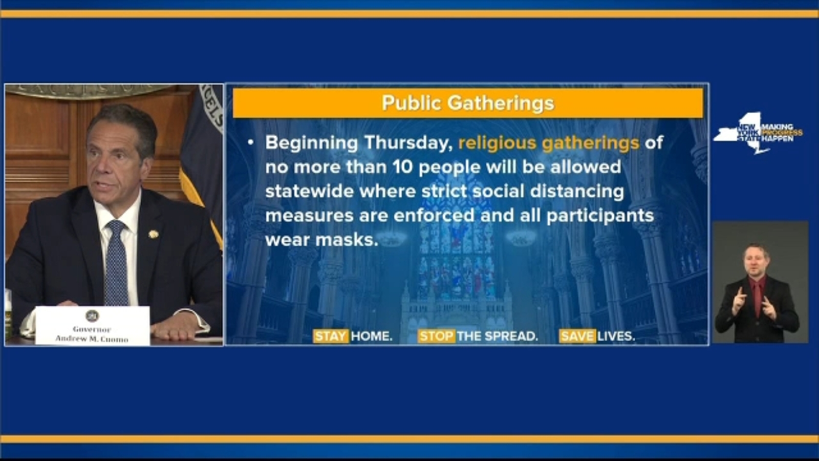 Coronavirus NY: New York to allow religious services of 10 or less ...