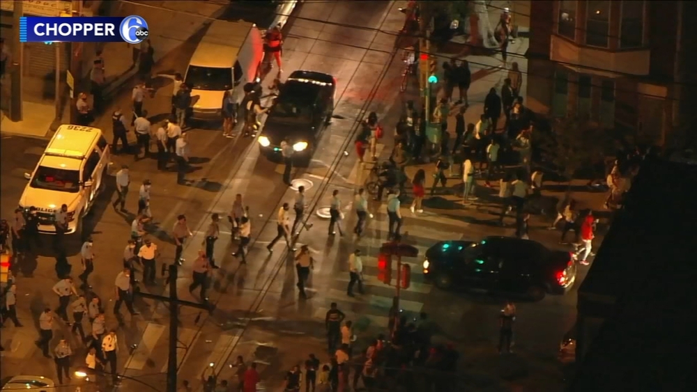 Police respond to crowd of 200 in Philadelphia's Brewerytown section